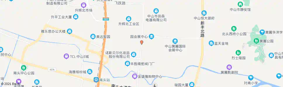 中山奥马电器_公交站地图_中山公交_妙搜公交查询2025