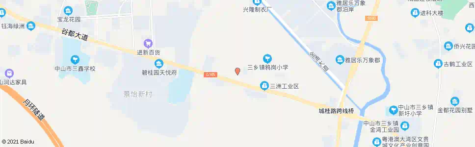 中山鸦岗大街南_公交站地图_中山公交_妙搜公交查询2025
