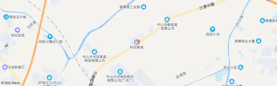 中山科劲公司_公交站地图_中山公交_妙搜公交查询2025