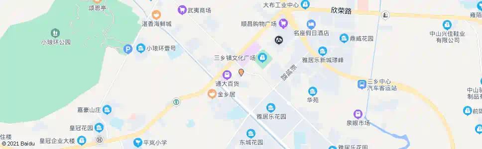 中山三乡公安分局_公交站地图_中山公交_妙搜公交查询2025