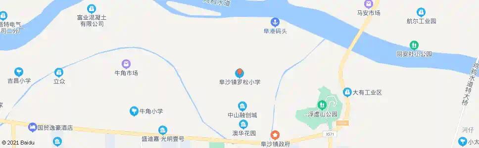 中山罗松小学_公交站地图_中山公交_妙搜公交查询2025