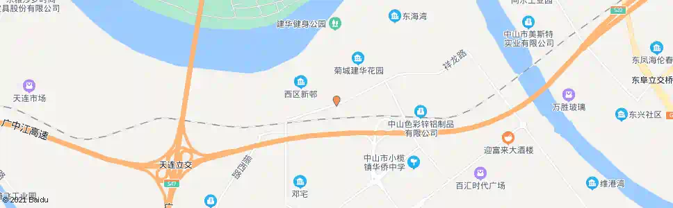 中山祥龙路一_公交站地图_中山公交_妙搜公交查询2025