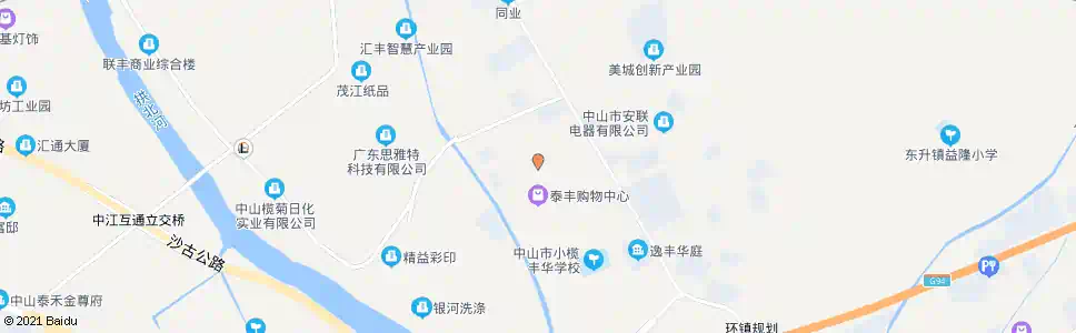 中山宝丰市场_公交站地图_中山公交_妙搜公交查询2025
