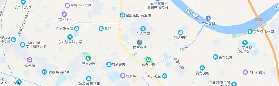 中山东方小学_公交站地图_中山公交_妙搜公交查询2025
