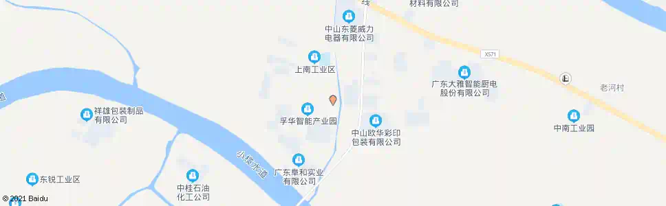 中山上南村_公交站地图_中山公交_妙搜公交查询2025