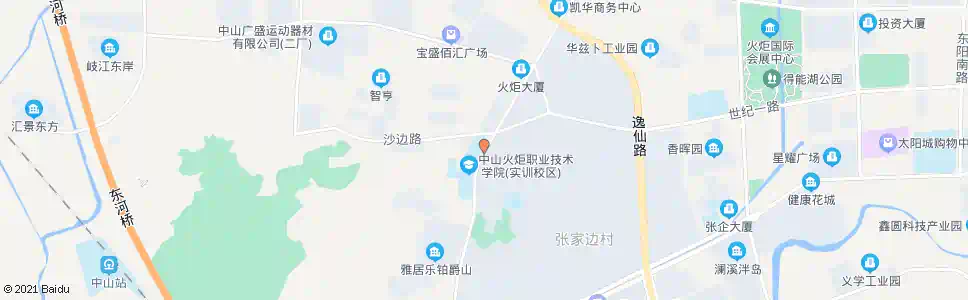 中山火炬职院_公交站地图_中山公交_妙搜公交查询2025