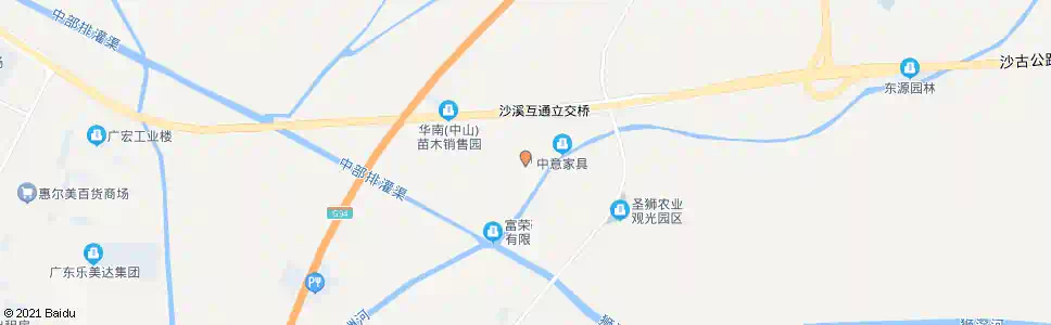 中山观栏村_公交站地图_中山公交_妙搜公交查询2025
