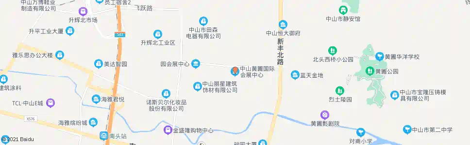 中山黄圃国际会展中心_公交站地图_中山公交_妙搜公交查询2025
