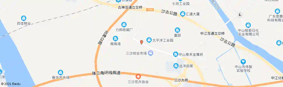 中山太平洋灯饰_公交站地图_中山公交_妙搜公交查询2025
