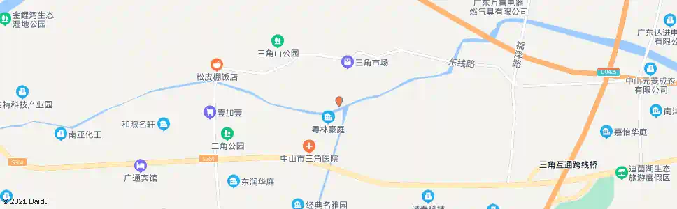 中山凉粉桥_公交站地图_中山公交_妙搜公交查询2025