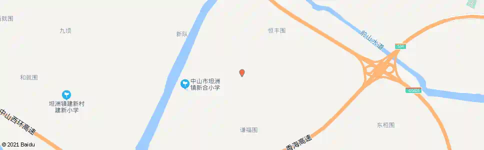中山谦吉围_公交站地图_中山公交_妙搜公交查询2025