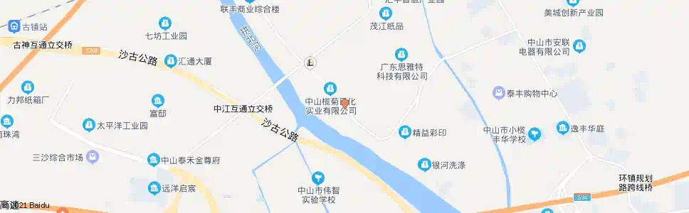 中山乐丰路1_公交站地图_中山公交_妙搜公交查询2025