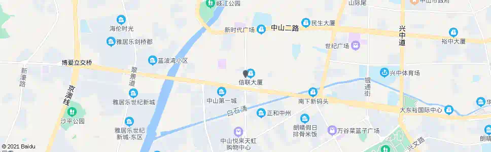 中山悦来南路中_公交站地图_中山公交_妙搜公交查询2025
