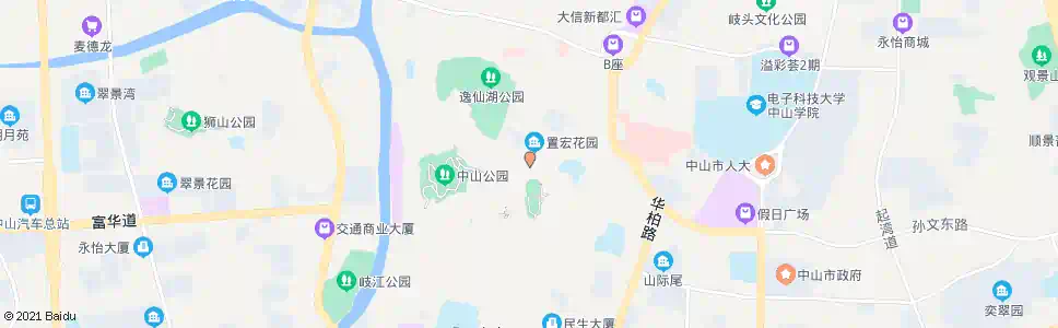 中山太平路中_公交站地图_中山公交_妙搜公交查询2025