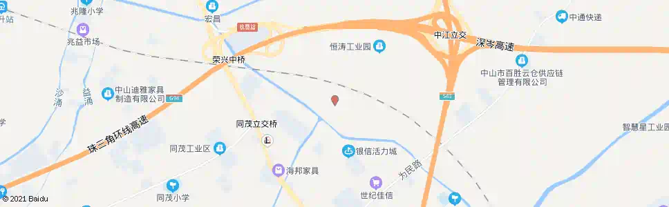 中山坦背三队_公交站地图_中山公交_妙搜公交查询2025