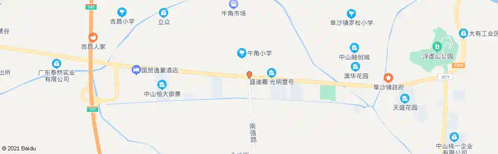 中山牛角村路口_公交站地图_中山公交_妙搜公交查询2025