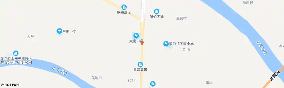 中山大南中学_公交站地图_中山公交_妙搜公交查询2025