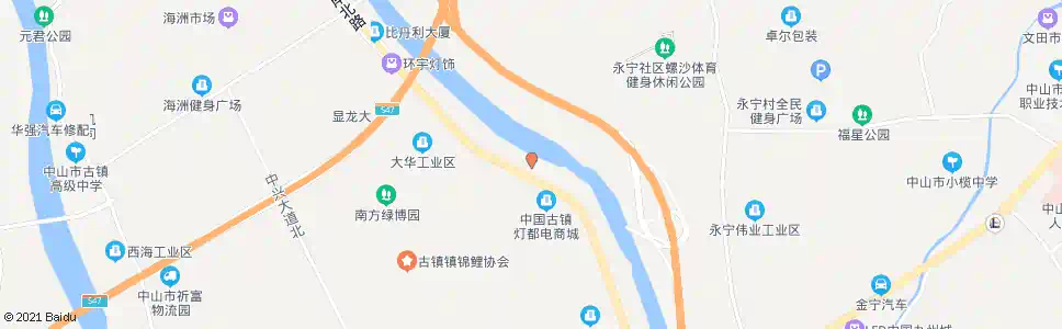 中山欧普照明_公交站地图_中山公交_妙搜公交查询2025