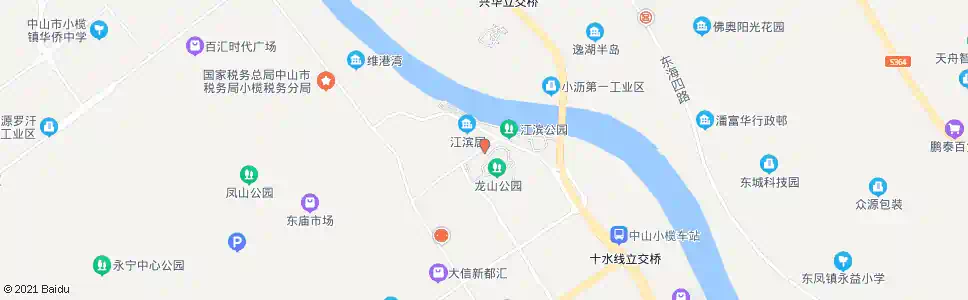 中山龙山公园_公交站地图_中山公交_妙搜公交查询2025