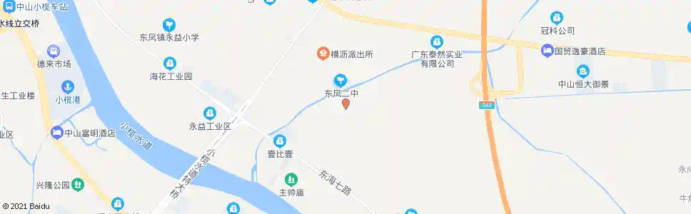 中山东凤二中_公交站地图_中山公交_妙搜公交查询2025