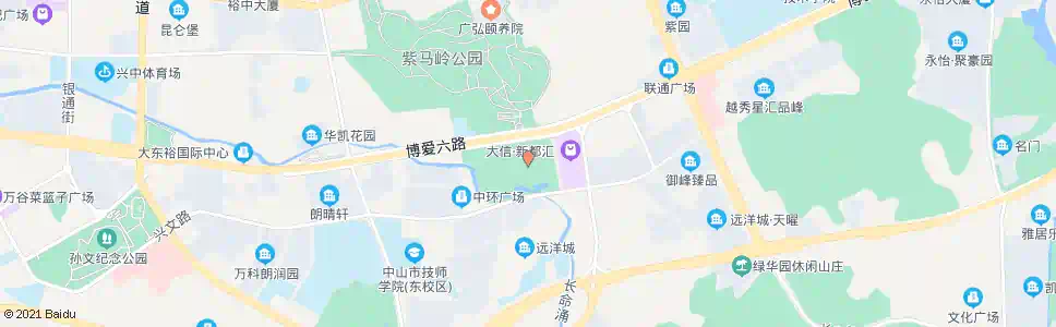 中山市博览中心(博爱路)_公交站地图_中山公交_妙搜公交查询2025