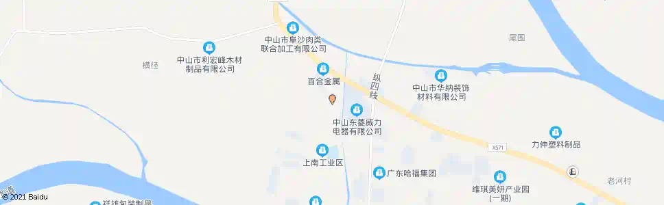中山上南工业区路口_公交站地图_中山公交_妙搜公交查询2025