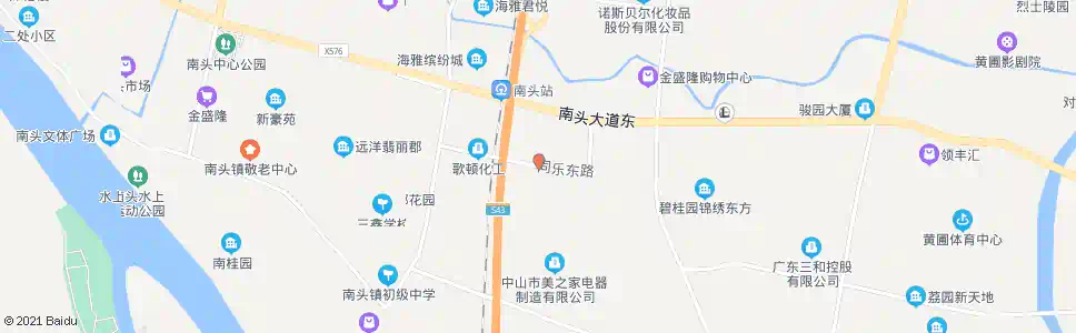 中山同乐东路_公交站地图_中山公交_妙搜公交查询2025