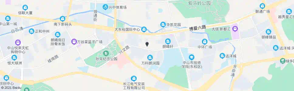 中山荷塘交警中队_公交站地图_中山公交_妙搜公交查询2025