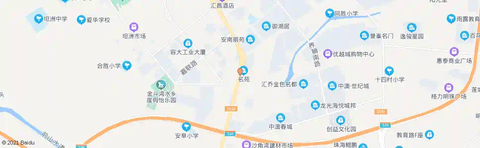 中山安阜变电站_公交站地图_中山公交_妙搜公交查询2025