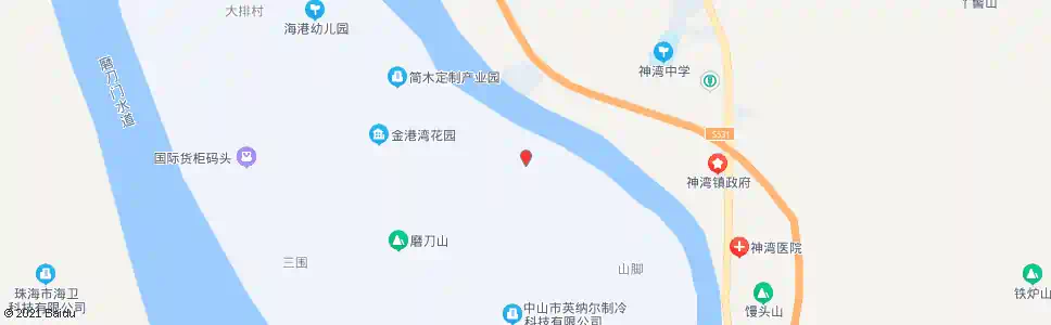 中山芒涌村_公交站地图_中山公交_妙搜公交查询2025
