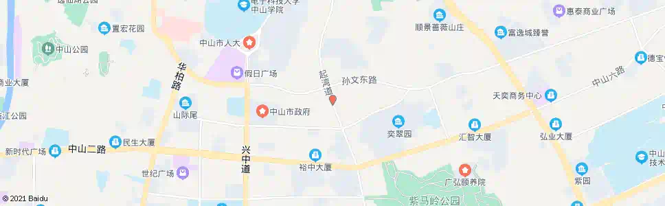 中山竹苑新村_公交站地图_中山公交_妙搜公交查询2025