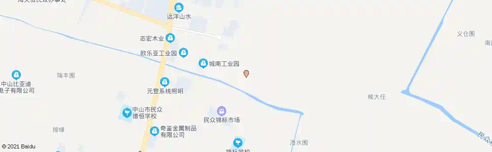 中山锦标派出所_公交站地图_中山公交_妙搜公交查询2025