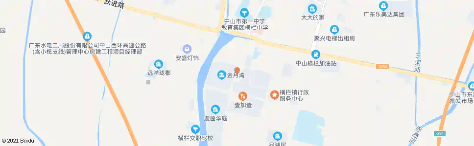 中山金月湾_公交站地图_中山公交_妙搜公交查询2025