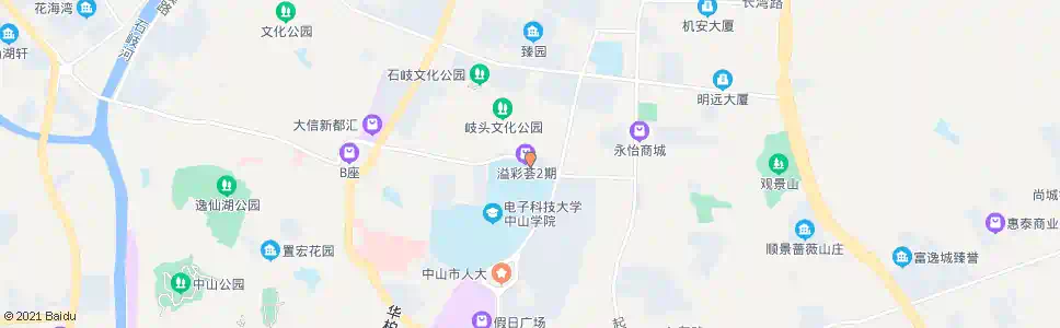 中山中山学院北门_公交站地图_中山公交_妙搜公交查询2025