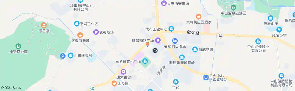 中山平安车站_公交站地图_中山公交_妙搜公交查询2025
