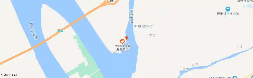 中山大冲口水闸_公交站地图_中山公交_妙搜公交查询2025