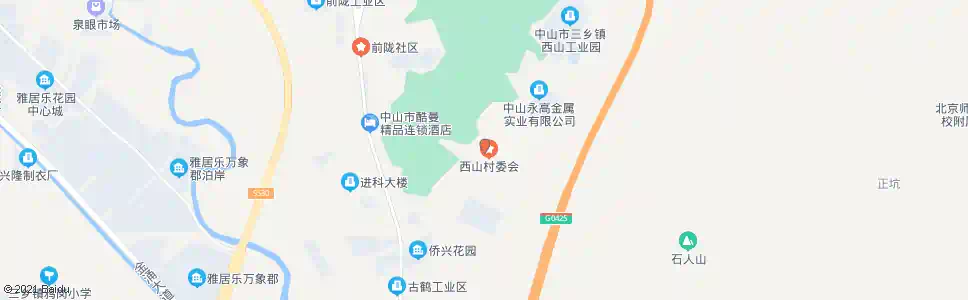 中山西山管理区_公交站地图_中山公交_妙搜公交查询2025