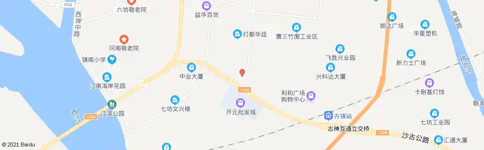中山华廷路南_公交站地图_中山公交_妙搜公交查询2025