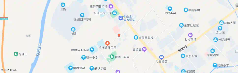 中山坦洲村社区_公交站地图_中山公交_妙搜公交查询2025