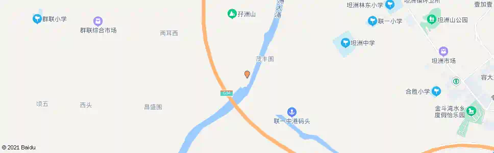 中山孖洲桥_公交站地图_中山公交_妙搜公交查询2025