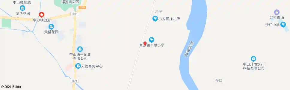中山丰联小学路口_公交站地图_中山公交_妙搜公交查询2025