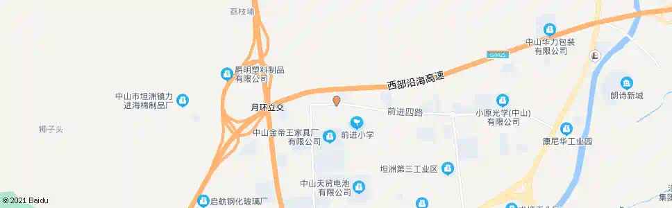 中山申堂变电站_公交站地图_中山公交_妙搜公交查询2025