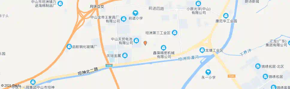中山申堂二路中_公交站地图_中山公交_妙搜公交查询2025