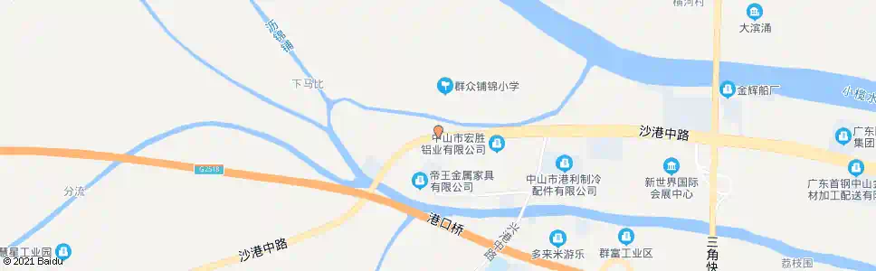 中山铺锦路口_公交站地图_中山公交_妙搜公交查询2025