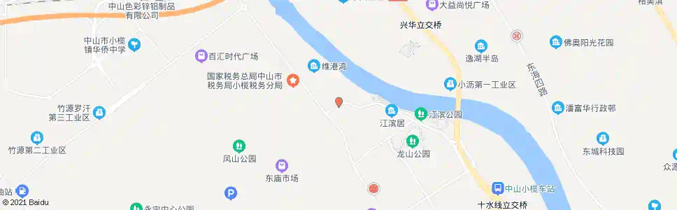 中山长堤_公交站地图_中山公交_妙搜公交查询2025