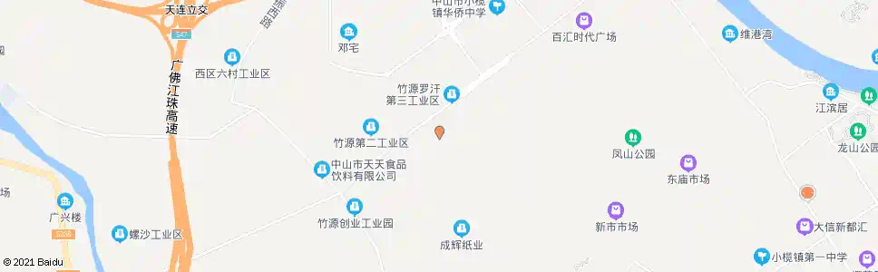 中山洪联路口_公交站地图_中山公交_妙搜公交查询2025