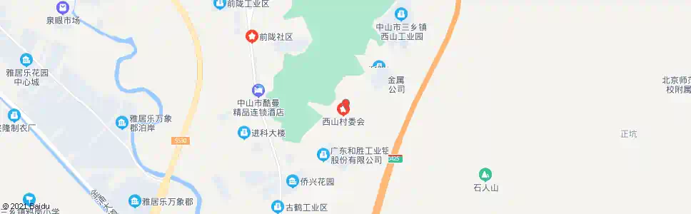 中山华子石西_公交站地图_中山公交_妙搜公交查询2025
