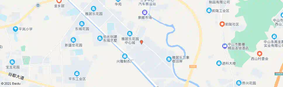 中山三乡雅居乐佰利山_公交站地图_中山公交_妙搜公交查询2025