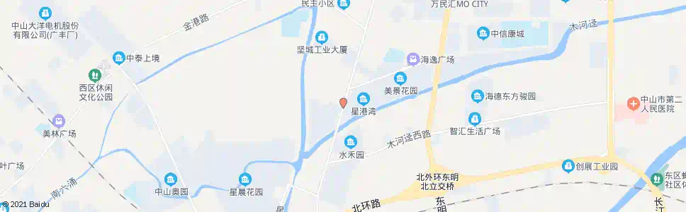中山星港湾_公交站地图_中山公交_妙搜公交查询2025