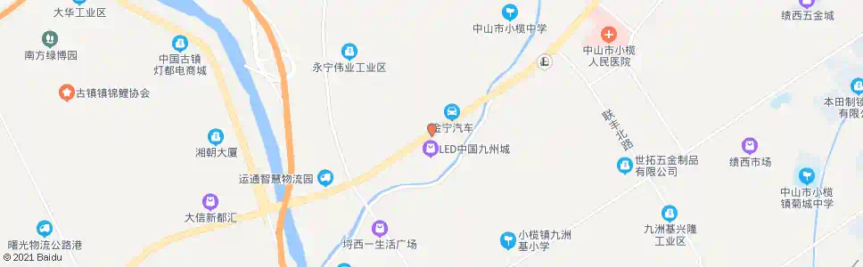 中山九洲城_公交站地图_中山公交_妙搜公交查询2025